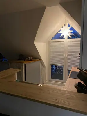 Küche/Küchenzeile in der Unterkunft attraktives Appartement im Stadtzentrum Plauen Balkon Lift