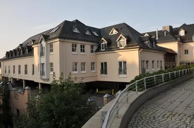 Das Gebäude in dem sich die Ferienwohnung befindet