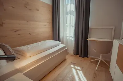 Ein Bett oder Betten in einem Zimmer der Unterkunft Mariandl am Berg