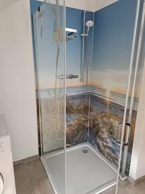 Ein Badezimmer in der Unterkunft Juliane`s Panorama-Domizil in Nemmersdorf