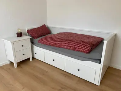 Ein Bett oder Betten in einem Zimmer der Unterkunft Ferienwohnung Blumenau