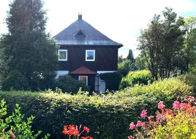 Ein Garten an der Unterkunft Ferienwohnung 