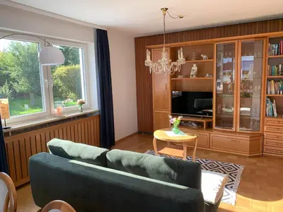Ein Sitzbereich in der Unterkunft Ferienwohnung 