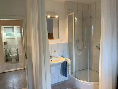 Ein Badezimmer in der Unterkunft Ferienwohnung 