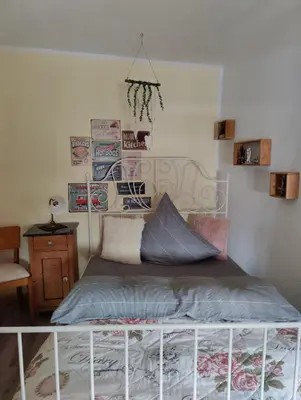 Ein Sitzbereich in der Unterkunft Landwohnung Max&Fritz