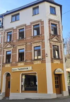 Das Gebäude in dem sich die Ferienwohnung befindet