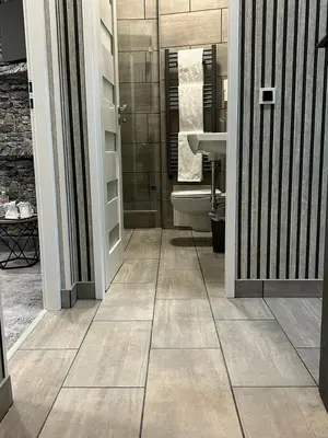Ein Badezimmer in der Unterkunft Weißes Haus
