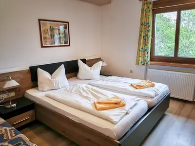 Ein Bett oder Betten in einem Zimmer der Unterkunft Gasthof Blankenberg