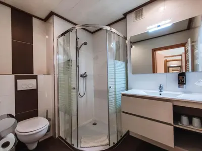 Ein Badezimmer in der Unterkunft Gasthof Blankenberg