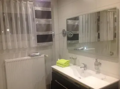 Ein Badezimmer in der Unterkunft Pension Haus Wanninger