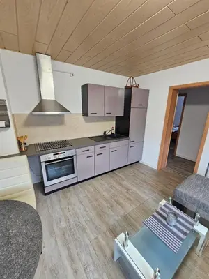 Küche/Küchenzeile in der Unterkunft Ferienwohnung Kehrer