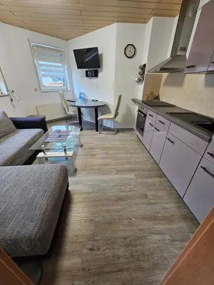 Küche/Küchenzeile in der Unterkunft Ferienwohnung Kehrer
