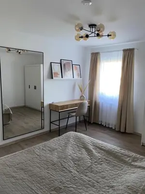 Ein Bett oder Betten in einem Zimmer der Unterkunft Moderne und stilvolle 3 Zimmer Wohnung