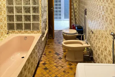 Ein Badezimmer in der Unterkunft Apartment in Hof, zentrumsnah