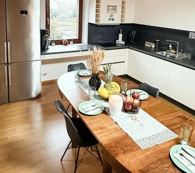 Grundriss der Unterkunft Salí Homes K39 Monte-Carlo -Spacious 6-Bedroom Apartment with Terrace and Garden Views in Bayreuth Ideal for Groups