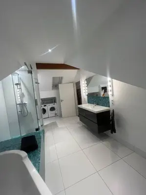 Ein Badezimmer in der Unterkunft Charmantes Loft in der Bayreuther City