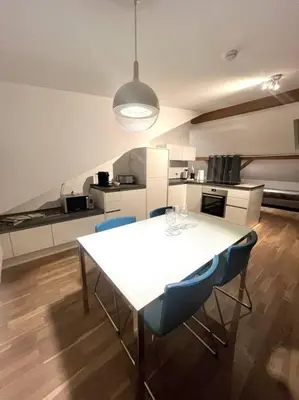 Küche/Küchenzeile in der Unterkunft Charmantes Loft in der Bayreuther City