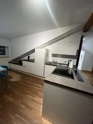 Küche/Küchenzeile in der Unterkunft Charmantes Loft in der Bayreuther City