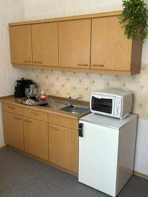 Küche/Küchenzeile in der Unterkunft Ferienhaus NaturKraftEnergie