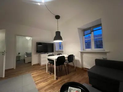 TV/Unterhaltungsangebot in der Unterkunft Gemütliche Wohnung im Zentrum.