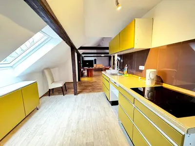Küche/Küchenzeile in der Unterkunft City Apartments in Hof