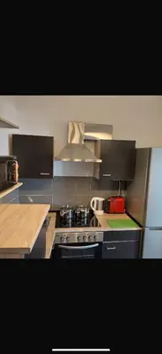 Küche/Küchenzeile in der Unterkunft Ferienwohnung am Markt