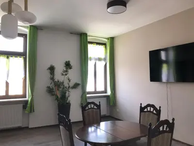 TV/Unterhaltungsangebot in der Unterkunft Ferienwohnung am Markt