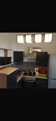 Küche/Küchenzeile in der Unterkunft Ferienwohnung am Markt