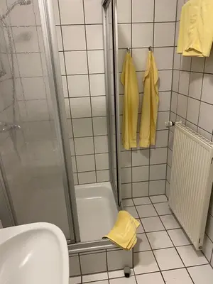 Ein Badezimmer in der Unterkunft Schlossschänke Friedenfels