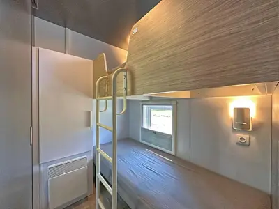 Ein Bett oder Betten in einem Zimmer der Unterkunft Tiny House, Neunburg vorm Wald