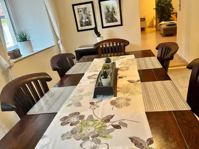 Ein Sitzbereich in der Unterkunft Ferien- und Monteurwohnung Waldnaab