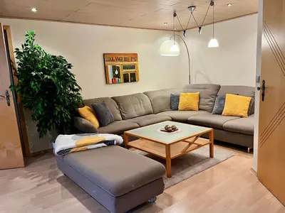 Ein Sitzbereich in der Unterkunft Ferien- und Monteurwohnung Waldnaab