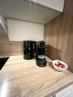 Küche/Küchenzeile in der Unterkunft Zentrales City-Appartment