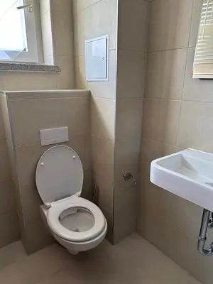 Ein Badezimmer in der Unterkunft Ein Zimmer Wohnung am Markt