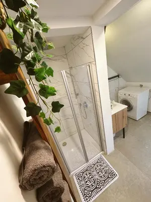 Ein Badezimmer in der Unterkunft Ferienwohnung Samy