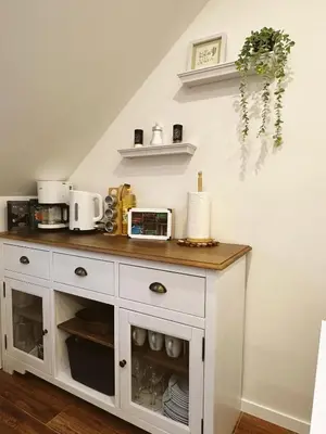 Küche/Küchenzeile in der Unterkunft Ferienwohnung Samy