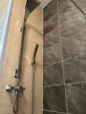 Ein Badezimmer in der Unterkunft Zweizimmerwohnung am Markt
