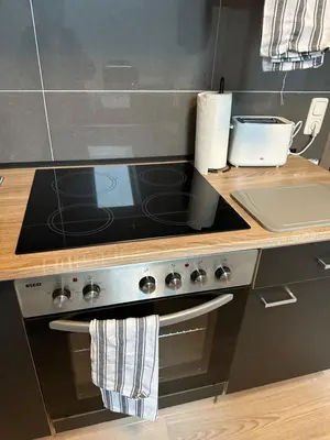 Küche/Küchenzeile in der Unterkunft Zweizimmerwohnung am Markt