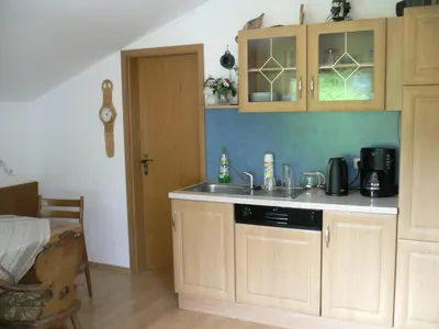 Küche/Küchenzeile in der Unterkunft Gästehaus Riedl