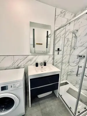 Ein Badezimmer in der Unterkunft Ferienwohnung Valik