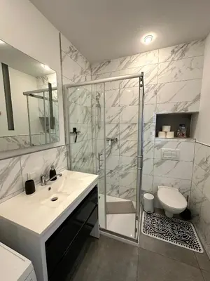 Ein Badezimmer in der Unterkunft Ferienwohnung Valik