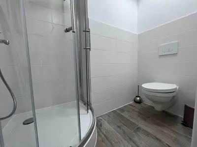 Ein Badezimmer in der Unterkunft SAD104 - Moderne Monteurwohnung/Übergangswohnung