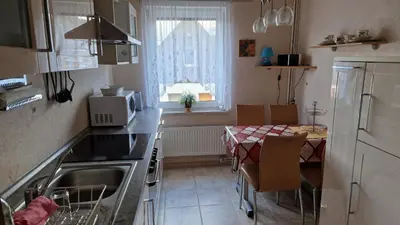 Küche/Küchenzeile in der Unterkunft Ferienhaus LIANE