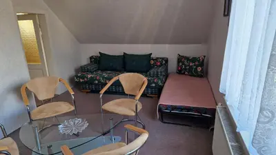 Ein Sitzbereich in der Unterkunft Ferienhaus LIANE