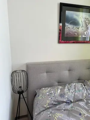 Ein Bett oder Betten in einem Zimmer der Unterkunft Kleinzimmer am Markt