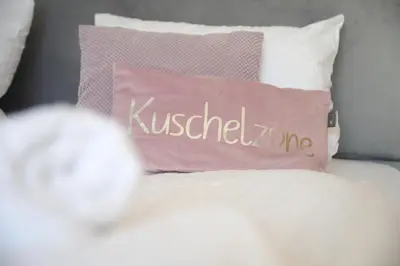 Ein Bett oder Betten in einem Zimmer der Unterkunft TheRetreat - gemütlich und modern
