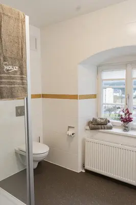 Ein Badezimmer in der Unterkunft ALEXBAD Ferienwohnungen