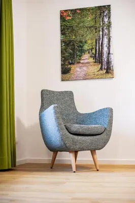 Ein Sitzbereich in der Unterkunft ALEXBAD Ferienwohnungen