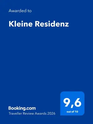 Ein Zertifikat, Auszeichnung, Logo oder anderes Dokument, das in der Unterkunft Kleine Residenz ausgestellt ist