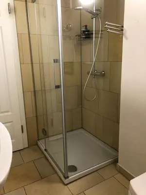 Ein Badezimmer in der Unterkunft Kleine Residenz